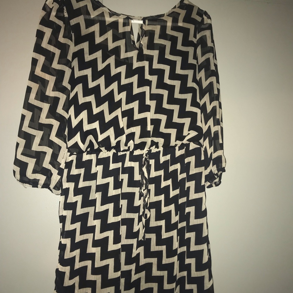 Black and white dress